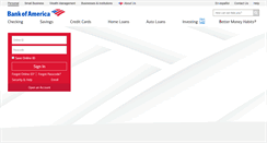 Desktop Screenshot of bankofamerica.com