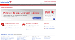 Desktop Screenshot of homeloanhelp.bankofamerica.com