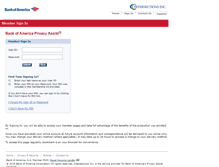 Tablet Screenshot of privacyassist.bankofamerica.com