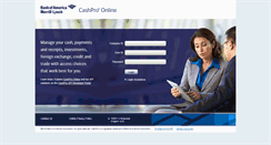 Desktop Screenshot of cashproonline.bankofamerica.com